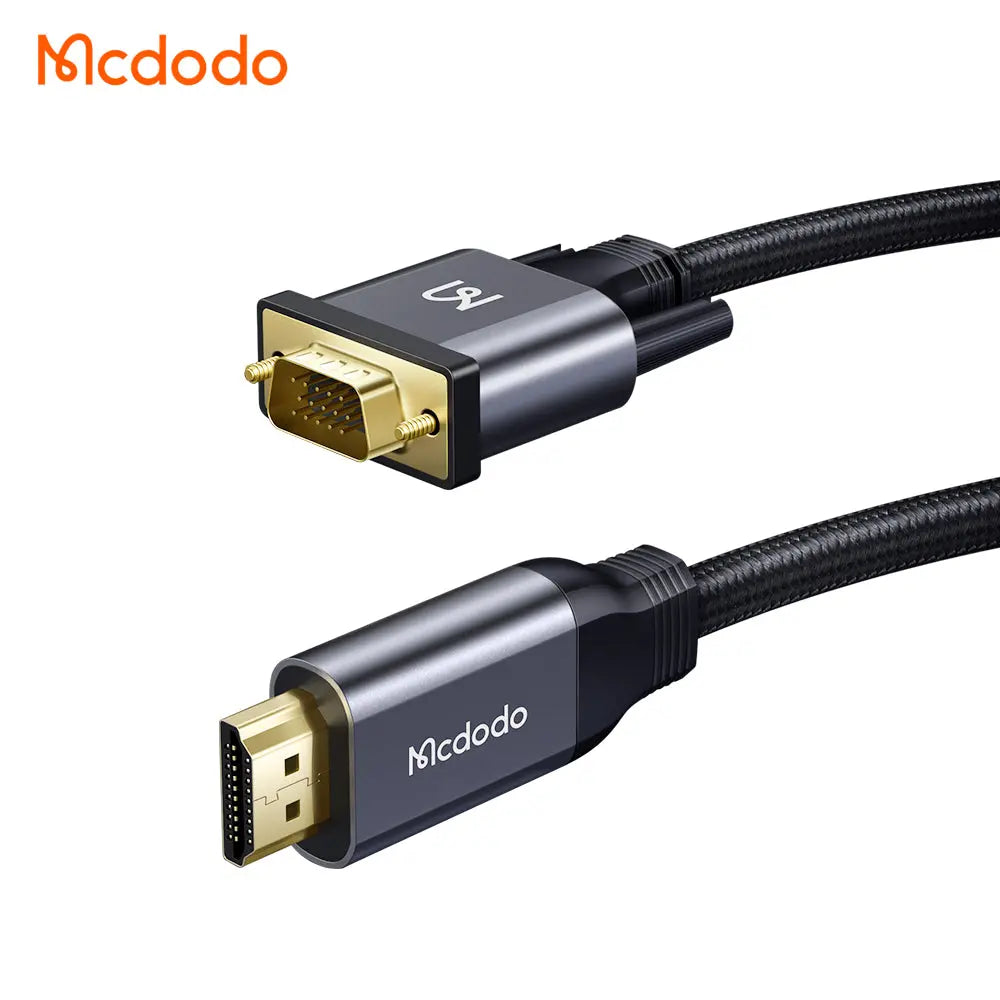 Mcdodo HDMI to VGA Connector 2M Cable CA-7770 Tech House Singapore