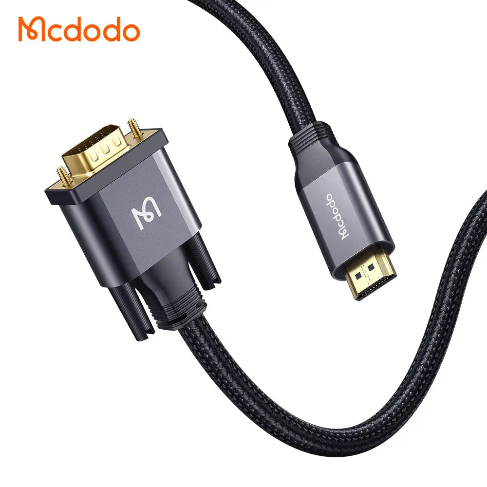 Mcdodo HDMI to VGA Connector 2M Cable CA-7770 Tech House Singapore