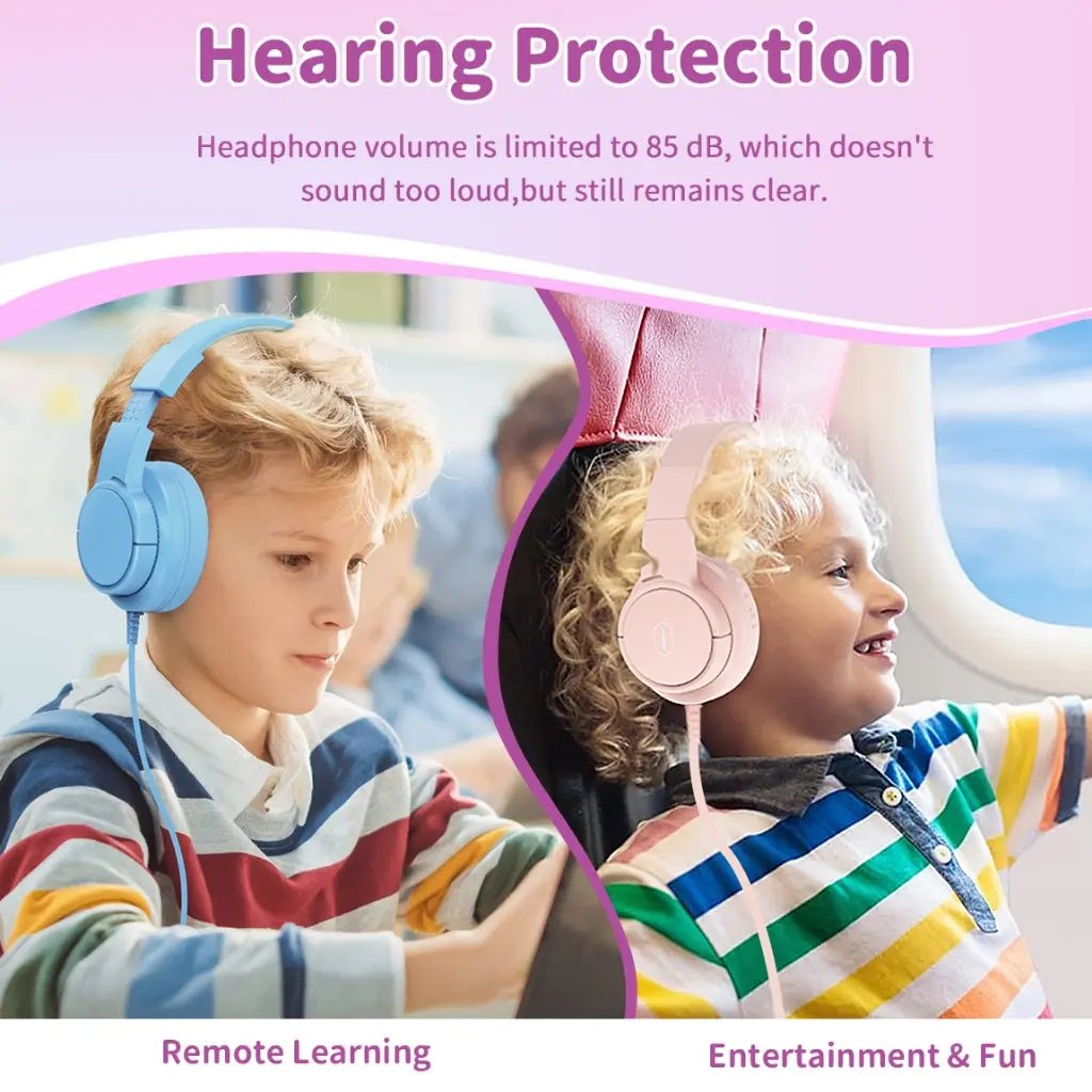 WiWU Wired Headphone Soft Comfortable and Foldable Headset for Kids KTD-01 Tech House Singapore