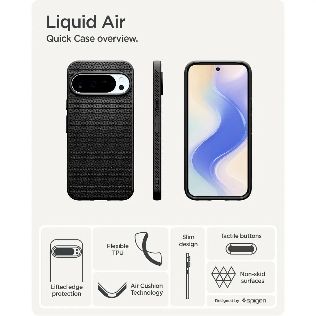 Pixel 10 Pro XL ホワイト 元箱 Spigenケース付 Spigen Google Pixel 10 Pro XL Case Liquid Air Slim Durable Flexible Ca