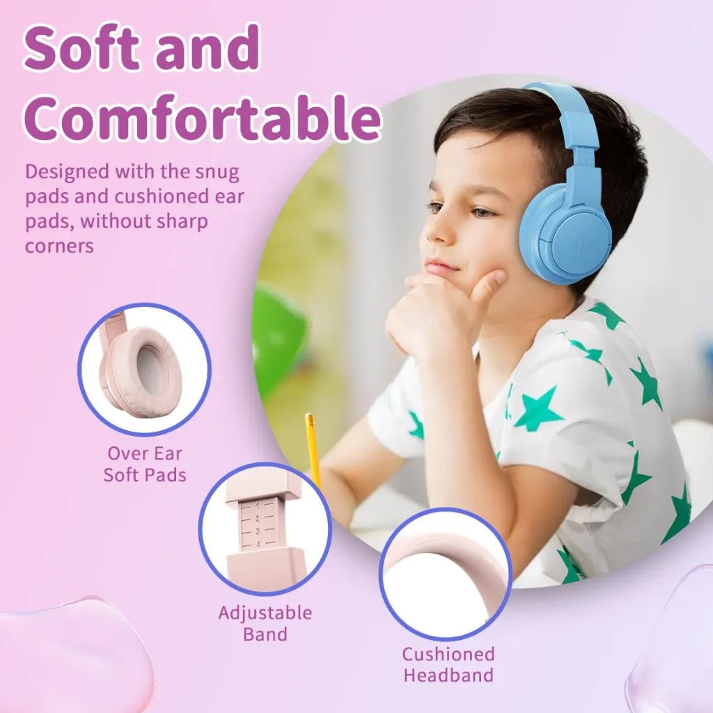 WiWU Wired Headphone Soft Comfortable and Foldable Headset for Kids KTD-01 Tech House Singapore
