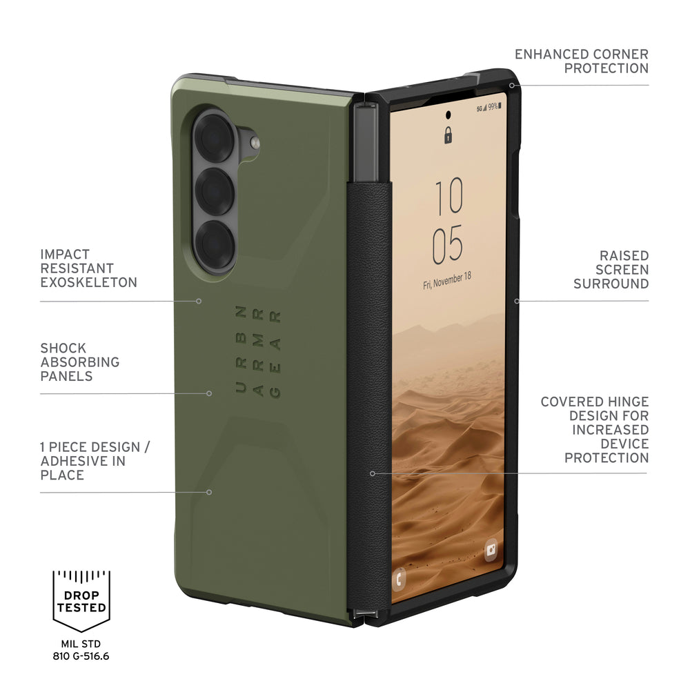 UAG Galaxy Z Fold 6 Case Civilian UAG