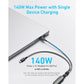 Anker 2-in-1 USB C to USB C 4ft/140W Braided Cable A8895