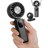 Aecooly Halo 04 Cooling Foldable Fan High Speed Wind Portable Fan Rechargeable Turbo Fan Mini Fan PC01 - Black