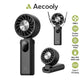 Aecooly Halo 04 Cooling Foldable Fan High Speed Wind Portable Fan Rechargeable Turbo Fan Mini Fan PC01 Tech House Singapore