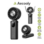 Aecooly Halo 04 Cooling Foldable Fan High Speed Wind Portable Fan Rechargeable Turbo Fan Mini Fan PC01 Tech House Singapore