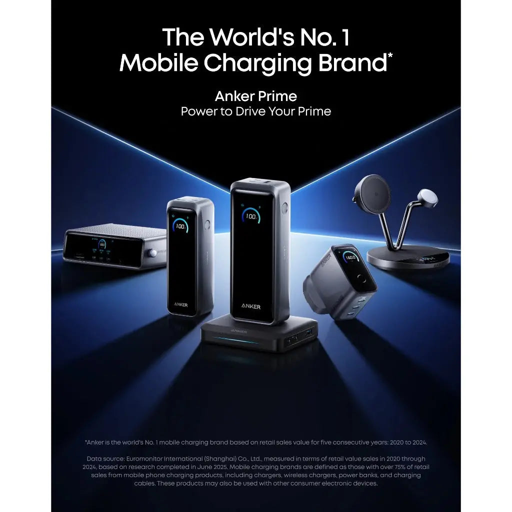 Anker Prime Charging Base 150W Fast Charging 3-Port Charger A1903 Tech House Singapore