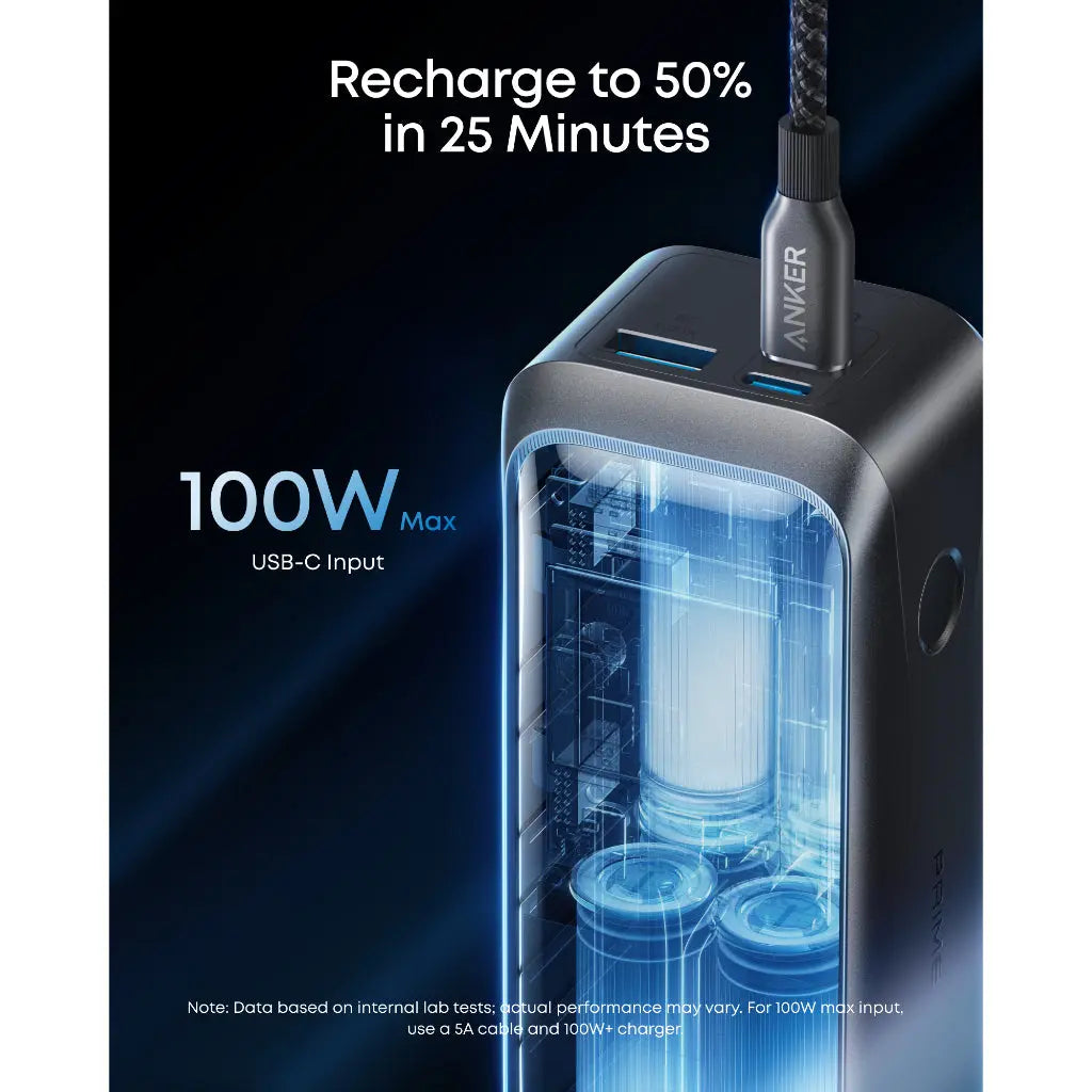 Anker Prime Power Bank 20100mAh 3-Port 220W Laptop Portable Charger A110B Tech House Singapore