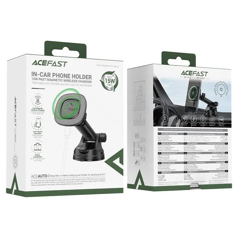 Acefast Car Mount D47 Magnetic Wireless Charging Tech House Singapore