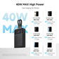 [CCC Power Bank] CUKTECH CP24 Dual Power Bank 20000mAh 40W Fast Charging Built-in Dual Cables Powerbank Portable Charger Tech House Singapore