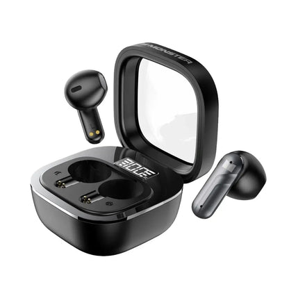 Monster TWS Black N-Lite 212 Wireless Bluetooth 5.3 Headphones 13mm Dynamic Bass Stereo Earbuds 137275 Tech House Singapore
