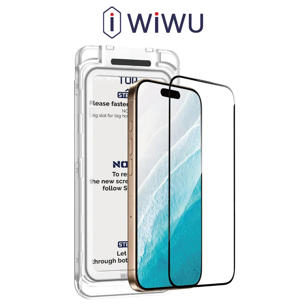 WiWU iPhone 17 Pro / iPhone 17 Pro Max 9H Ultra Hard Easy Install Tempered Glass Screen Protector Wi-SQ008 Tech House Singapore