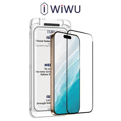 WiWU iPhone 17 Pro / iPhone 17 Pro Max 9H Ultra Hard Easy Install Tempered Glass Screen Protector Wi-SQ008 Tech House Singapore