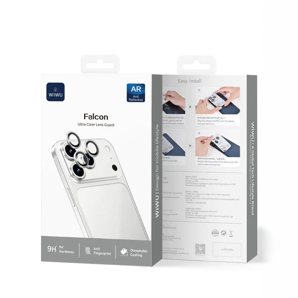 WiWU iPhone 17 Pro Max/ iPhone 17 Pro Titan 3D Lens Guard Camera Lens Protector LG-005 Tech House Singapore