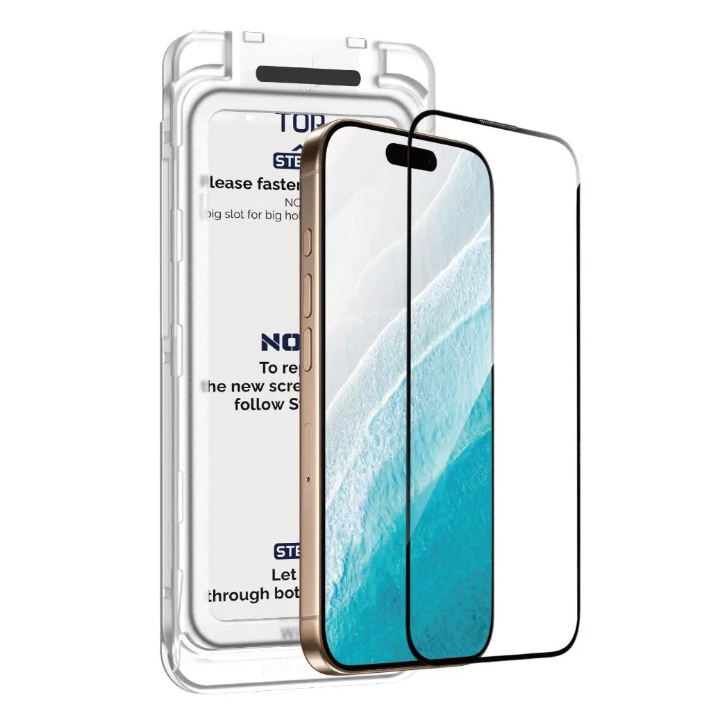 WiWU iPhone 17 Pro / iPhone 17 Pro Max 9H Ultra Hard Easy Install Tempered Glass Screen Protector Wi-SQ008 Tech House Singapore