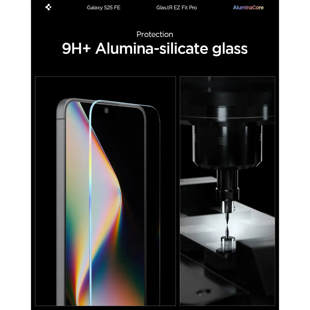 Spigen Samsung S25 FE Screen Protector Glas.tR EZ Fit Pro Tech House Singapore