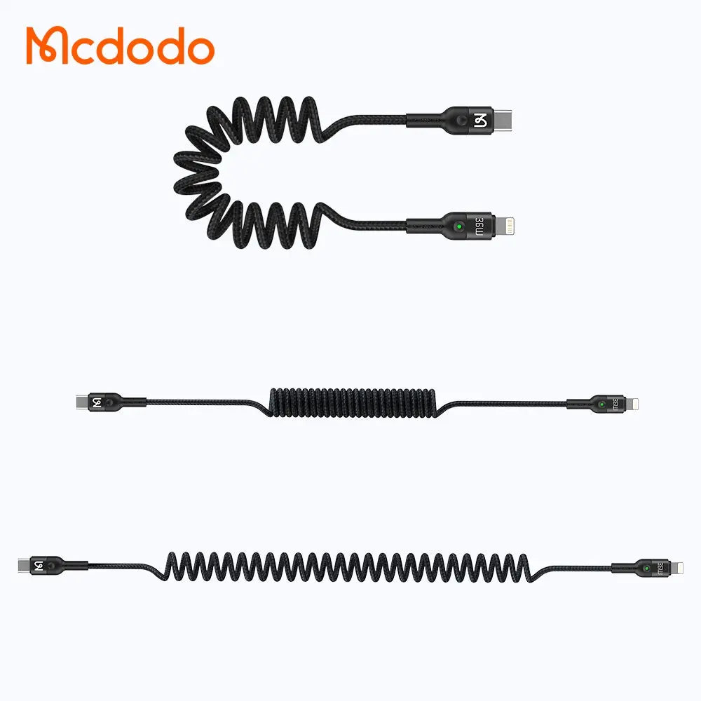 Mcdodo 36W Type-C to L Coil Data Cable 1.8m CA-1960 Tech House Singapore