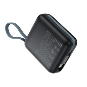 Acefast M23 Power Bank 10000mAh PD 22.5W Built-In Dual USB C and Lightning Cables [CCC Certified] Tech House Singapore