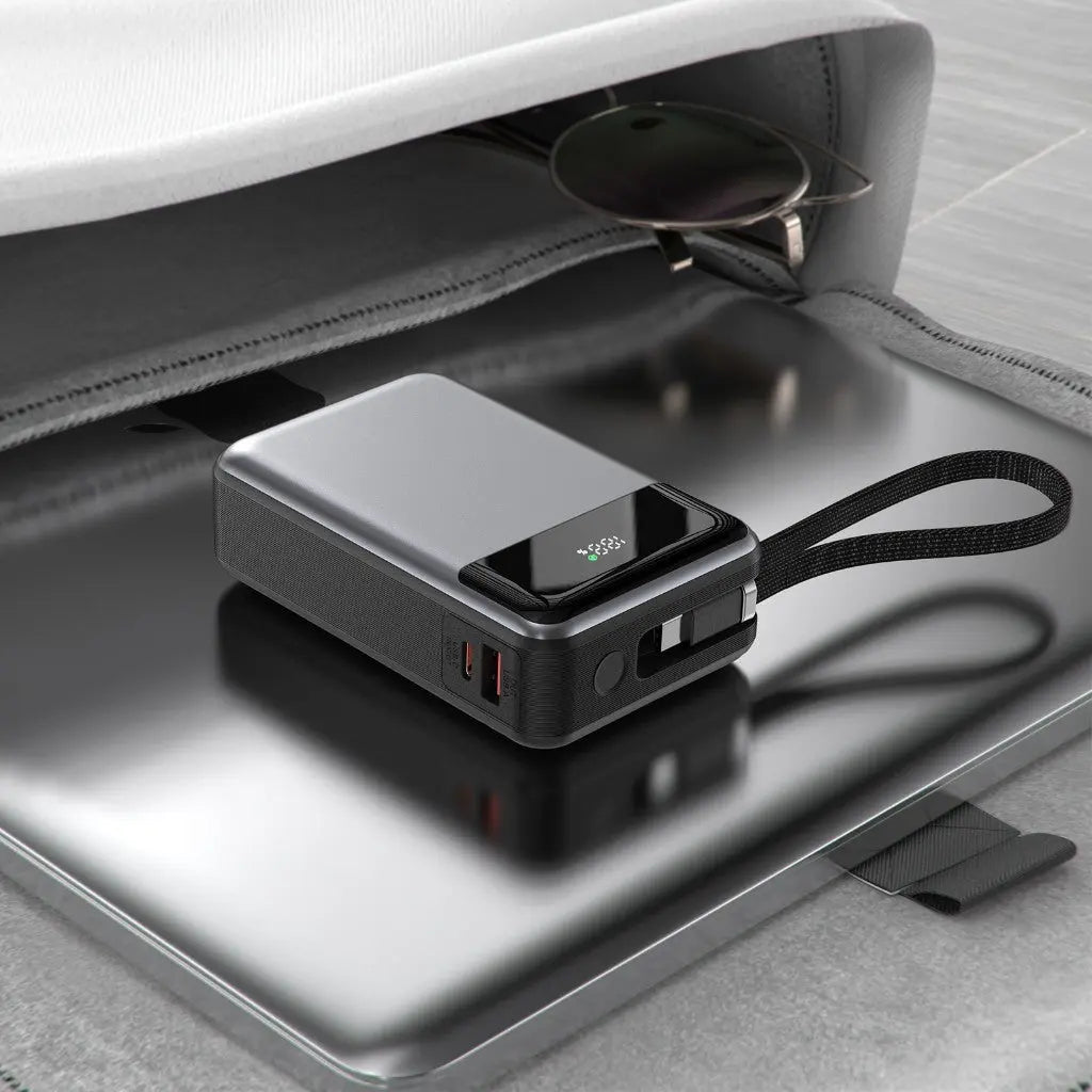 Acefast M21 Power Bank 20000mAh PD 65W Built-In USB C Cable Portable Charger [CCC Certified] Tech House Singapore