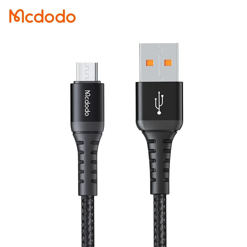 Mcdodo USB-A to Micro USB Cable Fast Charging Braided Nylon 0.2m Data Cable CA-2280 Tech House Singapore