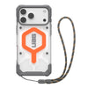 UAG iPhone 18 Pro Max / 17 Pro Max Case 6.9" Pathfinder Clear Magnetic + Lanyard - SafetyOrange Lanyard