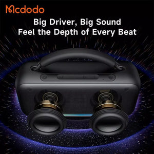 Mcdodo ZENO BoomBox 2 Portable Wireless Speaker Powerful Bass with RGB Light BS-8980 Tech House Singapore