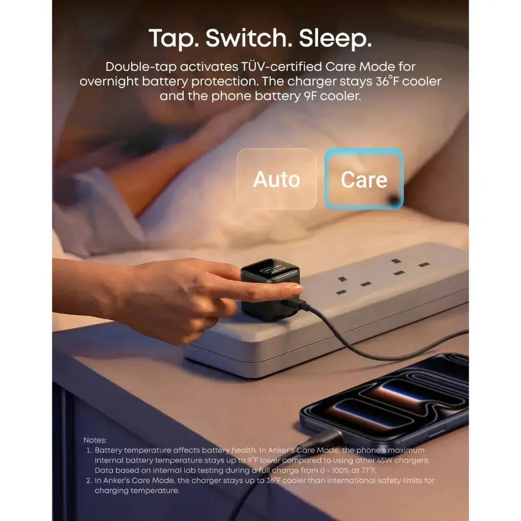 Anker Nano Charger 45W Fast Charging Smart Display Compact USB C Charger A121D Tech House Singapore