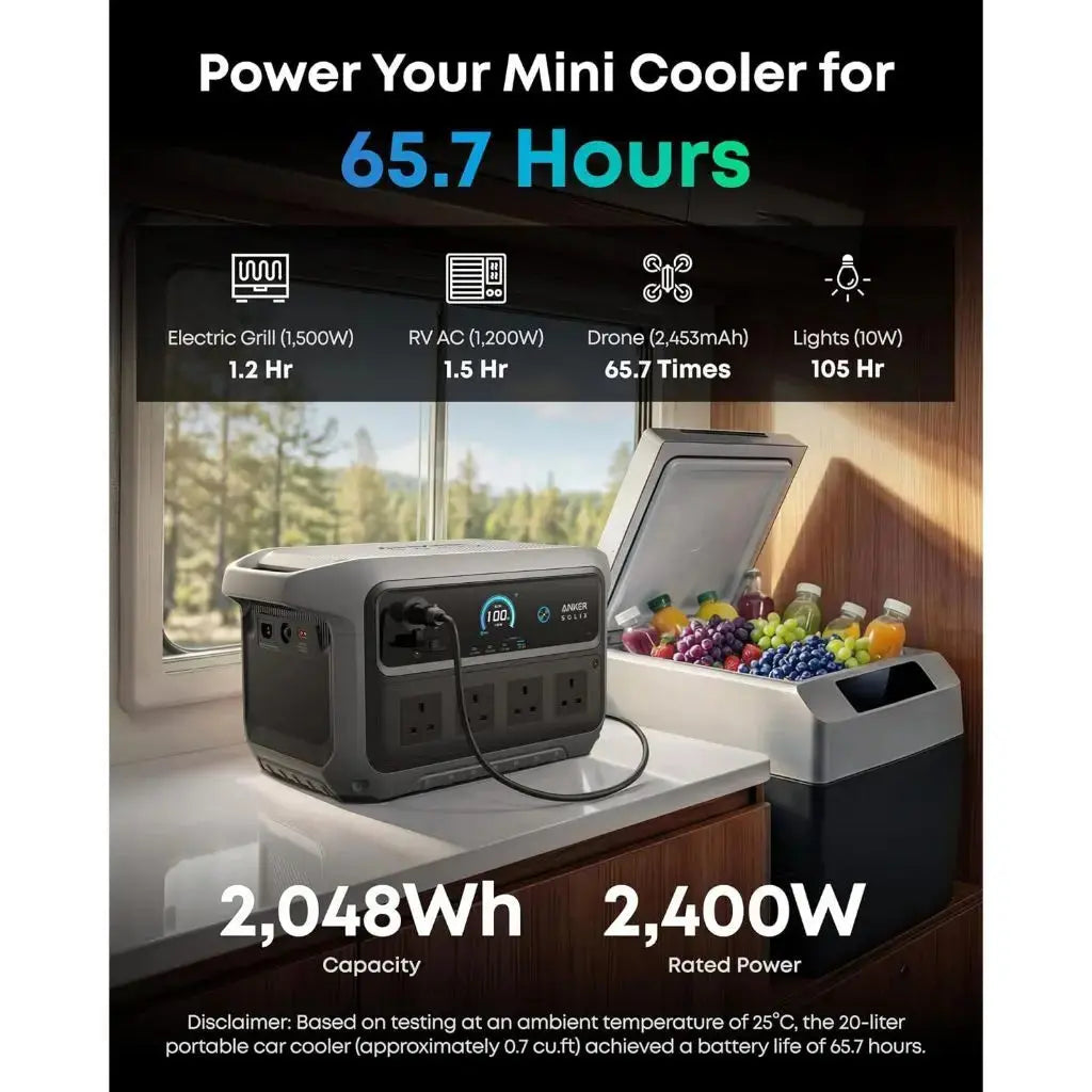 Anker SOLIX C2000 Gen 2 Portable Power Bank Station - 2048Wh | 2400W (Peak 4000W) 9-Port Generator A1783 Tech House Singapore