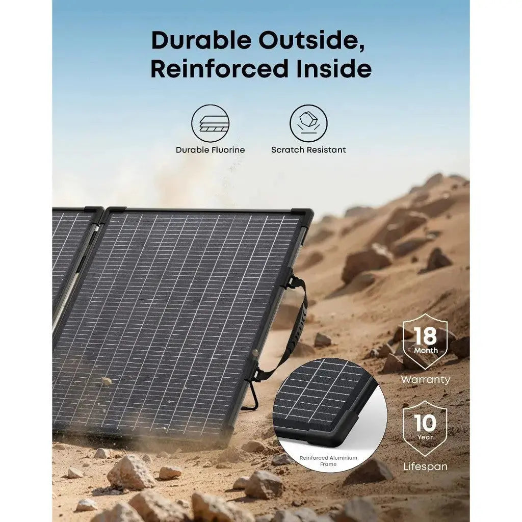 Anker SOLIX PS100 Bifacial Portable Solar Panel 100W Foldable Solar Charger AS310 Tech House Singapore