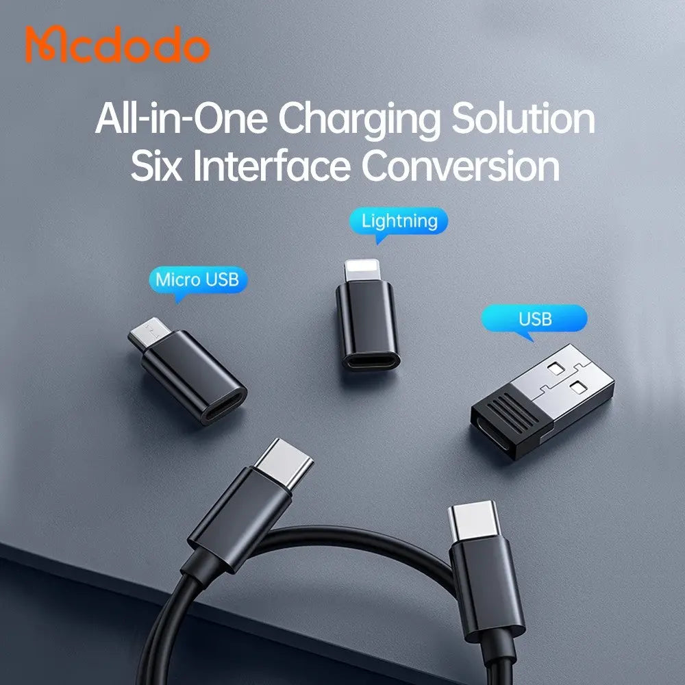 Mcdodo Multifunctional Storage Box USB Cable Conversion Adapter Built-In Card Slot Travel Kit WF-1720 Tech House Singapore