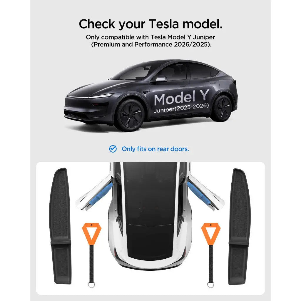 Spigen Tesla Model Y Juniper (2026/2025) Rear Side Door Pocket Guards + Emergency Door Release Handle (2P) TG120-YJ Spigen Singapore Singapore