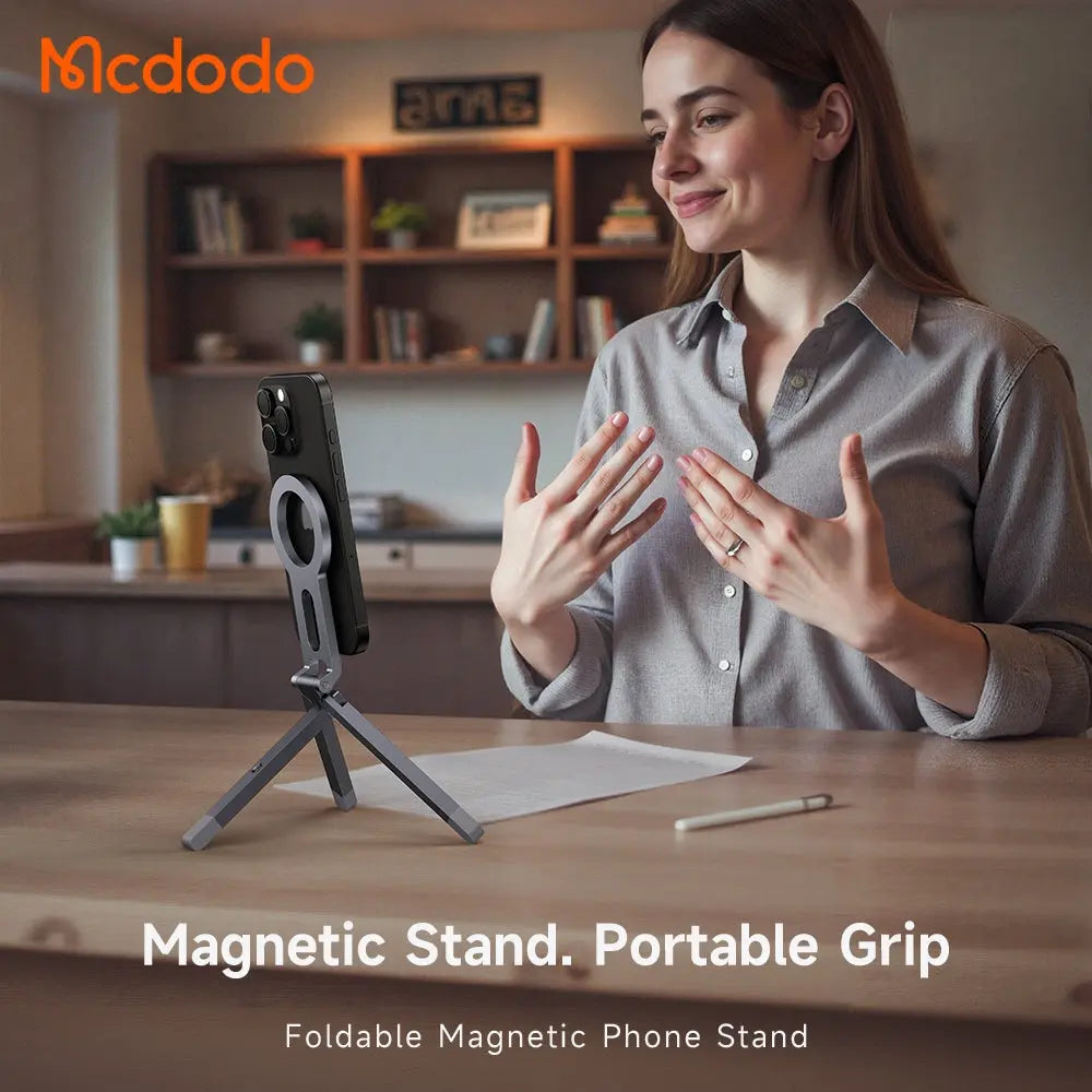 Mcdodo Mobile Phone Shooting Magnetic Stand Phone Stand Mini Tripod Phone Tripod TB-6210 Tech House Singapore