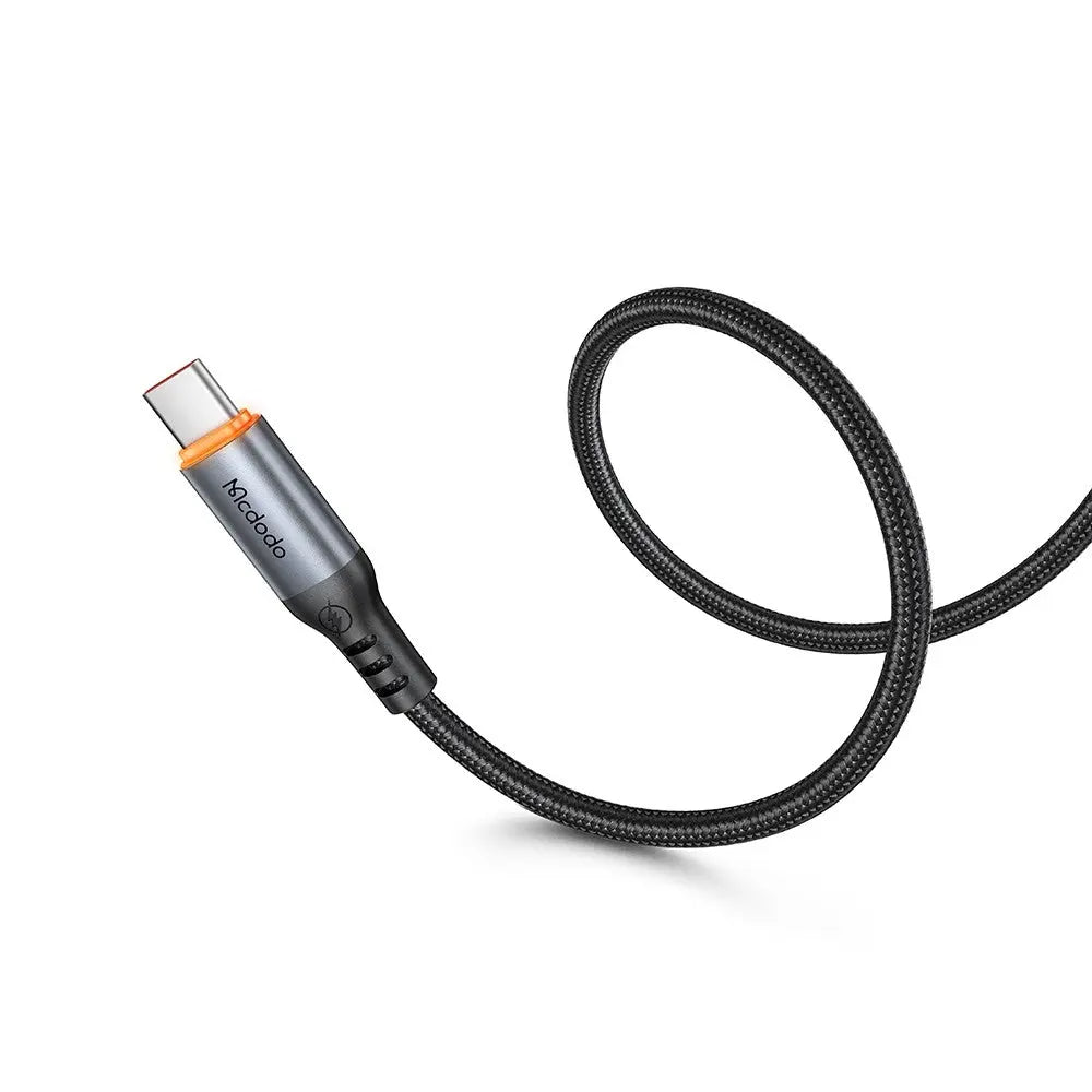 Mcdodo USB-C to USB- C Cable 100W Fast Charging Braided Nylon 1.2m Cable with Smart Auto Power Off CA-2040 Tech House Singapore