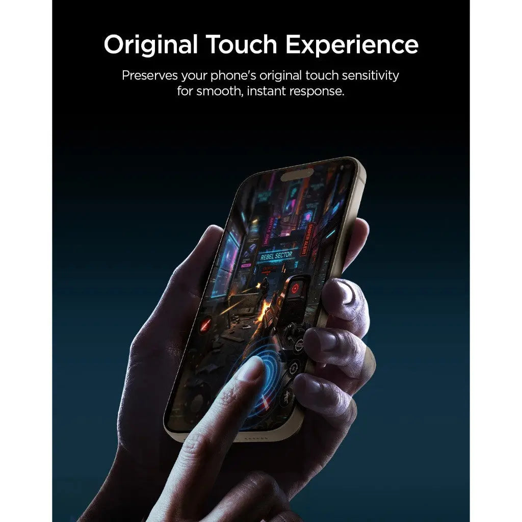 Spigen [2 Pack] iPhone 18 Pro Max / 17 Pro Max / 16 Pro Max Screen Protector EZ Fit Pro HD Tech House Singapore
