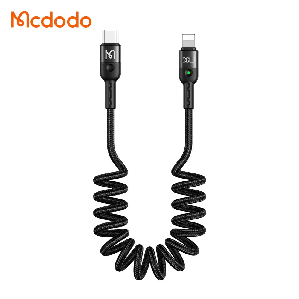 Mcdodo 36W Type-C to L Coil Data Cable 1.8m CA-1960 Tech House Singapore