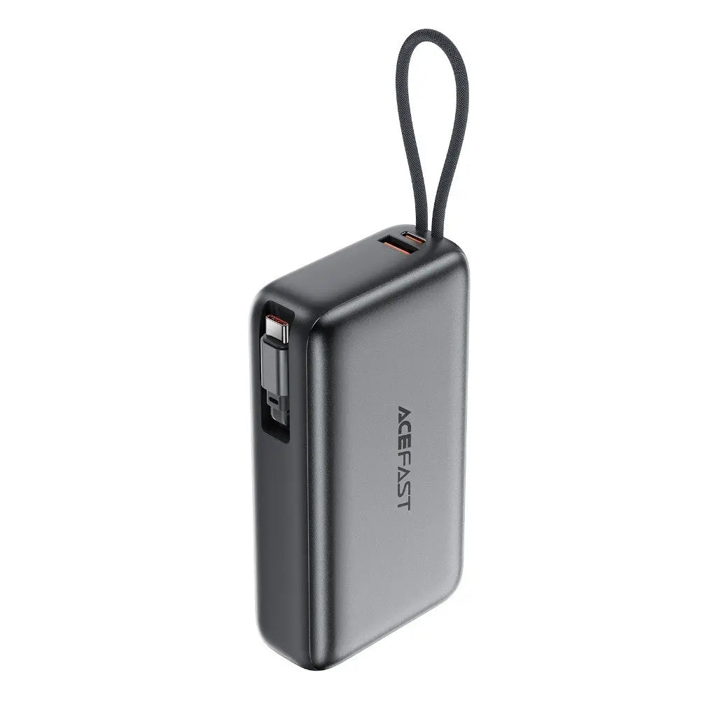 Acefast M34 Power Bank 20000mAh PD 45W Built-In Retractable USB C Cable [CCC Certified] Tech House Singapore