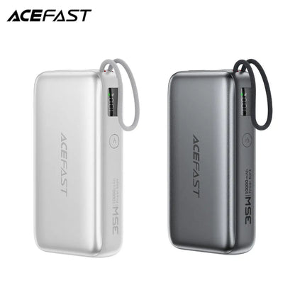 Acefast M32 Power Bank 10000mAh PD 35W Built-In Retractable USB C Cable [CCC Certified] Tech House Singapore