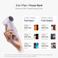 CUKTECH CP Turbo Fan Plus 2-in-1 Detachable Handheld Fan and 10000mAh Power Bank 33W Fast Charging Mini Cooling Fan BF02 Tech House Singapore