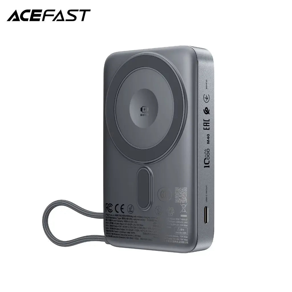 Acefast M40 10000mAh Magnetic Wireless Power Bank 22.5W Fast Charging [CCC Certified] Tech House Singapore