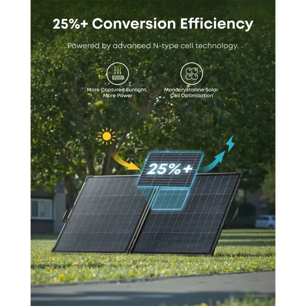 Anker SOLIX PS200 Bifacial Portable Solar Panel 200W Foldable Solar Charger AS320 Tech House Singapore
