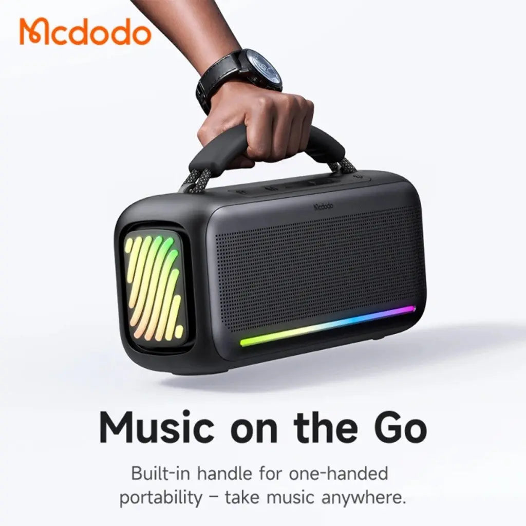 Mcdodo ZENO BoomBox 2 Portable Wireless Speaker Powerful Bass with RGB Light BS-8980 Tech House Singapore