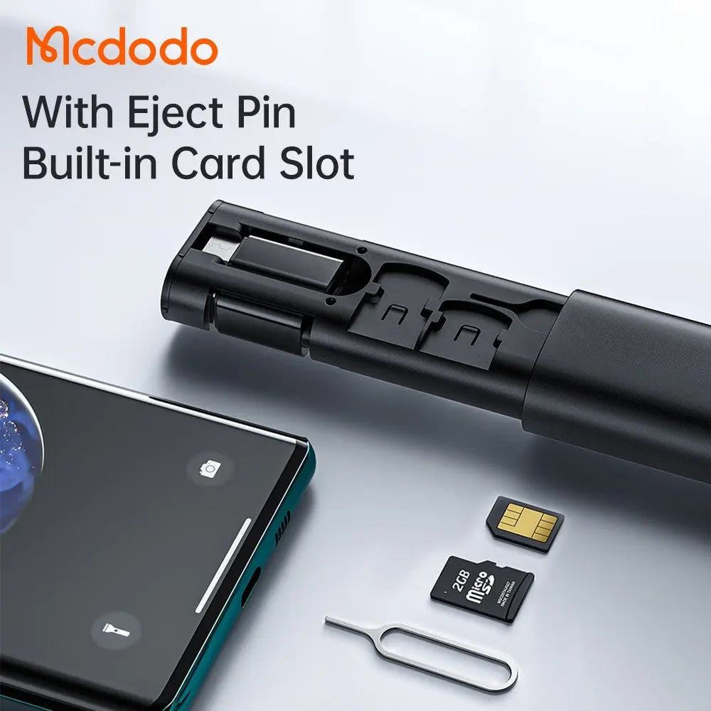 Mcdodo Multifunctional Storage Box USB Cable Conversion Adapter Built-In Card Slot Travel Kit WF-1720 Tech House Singapore
