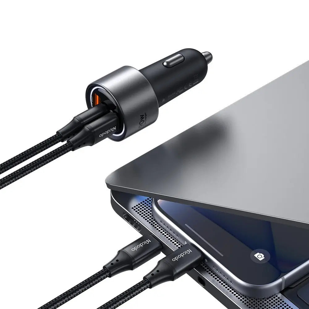 Mcdodo Gana Car Charger PD 90W Max Fast Charging 3-Port Car Charger CC-3110 Tech House Singapore