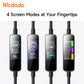 Mcdodo USB-C to USB-C Cable 240W Fast Charging Braided Nylon 1.2m Cable with TFT Screen Display CA-8750 Tech House Singapore
