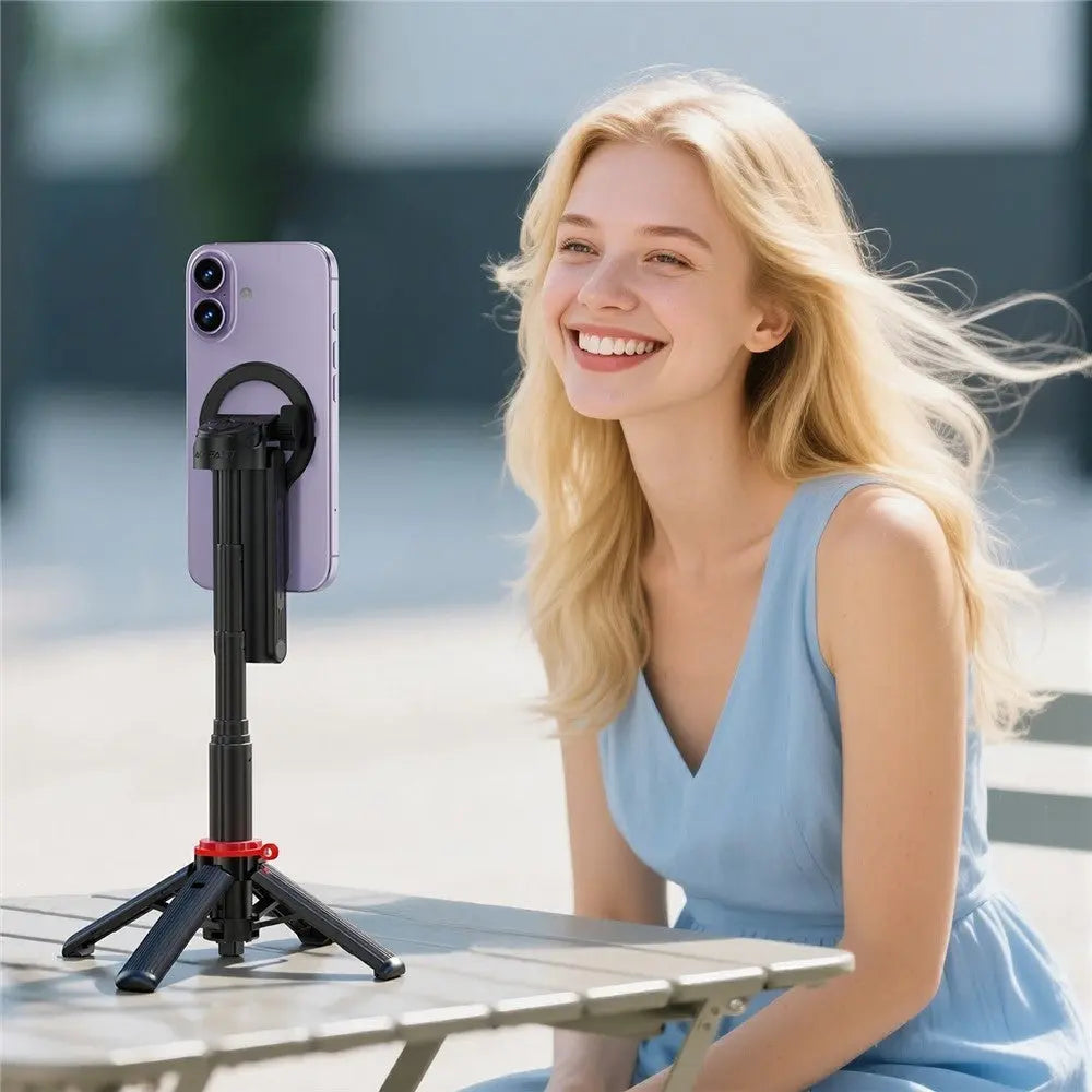 Acefast E72 Mini Selfie Stick Multifunctional Tripod Telescopic Handle Magnetic Phone Grip Stand Tech House Singapore