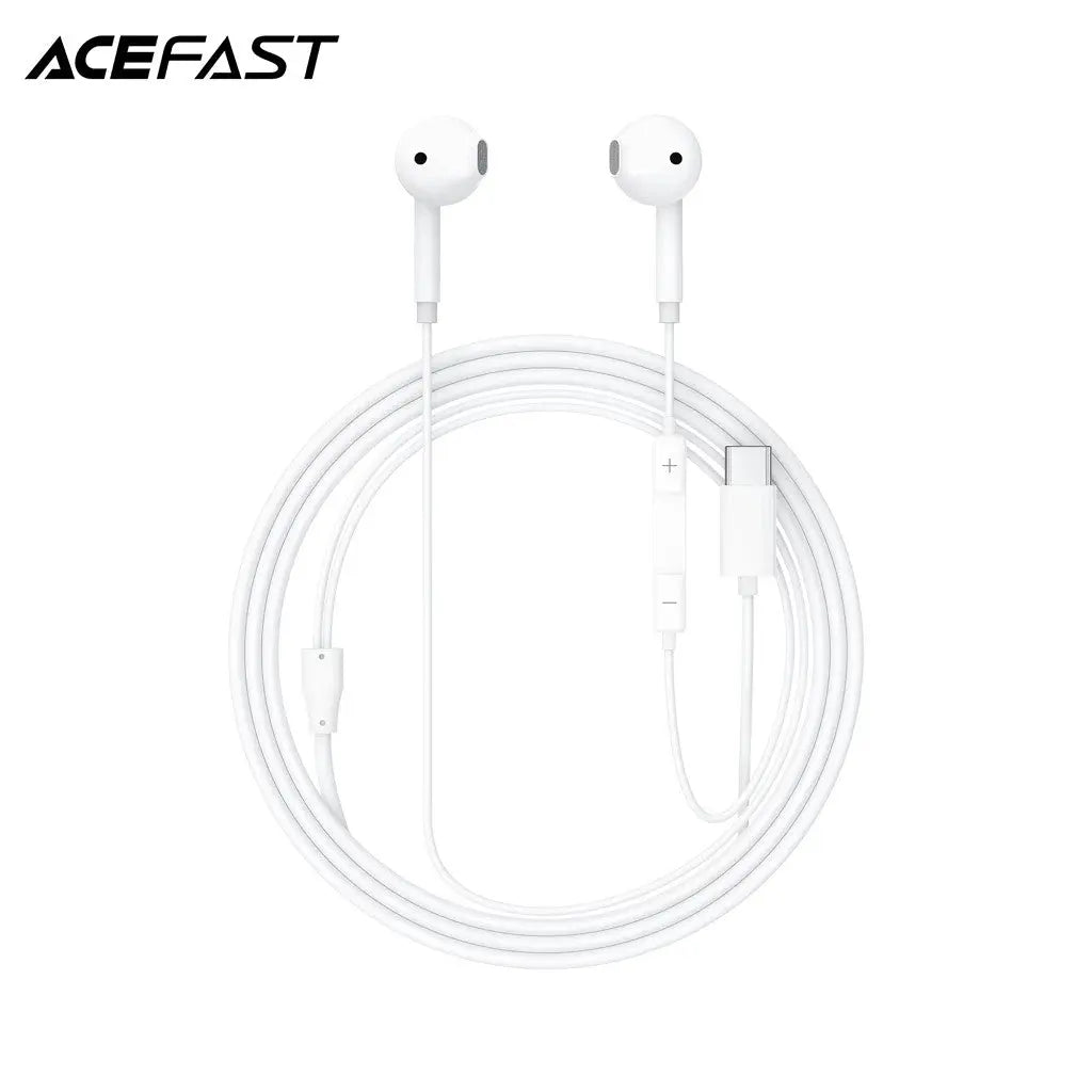 Acefast L13 USB-C Semi-In-Ear Wired Earphones HD Sound with Mic Tech House Singapore