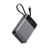 Acefast M21 Power Bank 20000mAh PD 65W Built-In USB C Cable Portable Charger [CCC Certified] - Grey