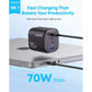 Anker Zolo Charger 70W Fast Charging 4-Port GaN USB C Compact Foldable Charger A121C Tech House Singapore
