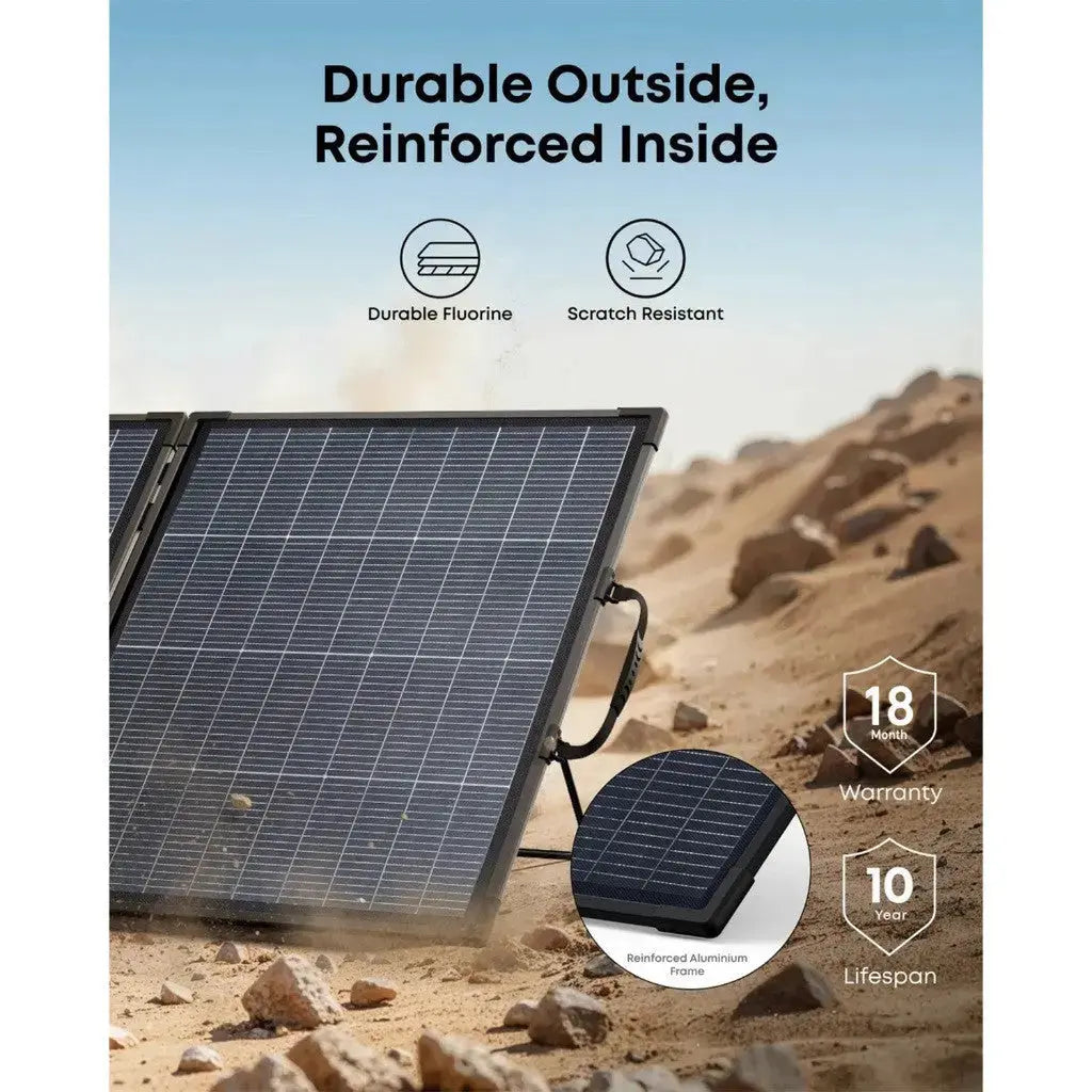 Anker SOLIX PS200 Bifacial Portable Solar Panel 200W Foldable Solar Charger AS320 Tech House Singapore