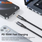 Mcdodo USB-C to USB- C Cable 100W Fast Charging Braided Nylon 1.2m Cable with Smart Auto Power Off CA-2040 Tech House Singapore
